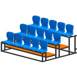 Купить Трибуна мобильная 3 ряда сиденья пластиковые на 15 мест в Сургуте 
